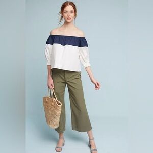 Anthropologie | Maeve | Splitshade Off-The-Shoulder Blouse